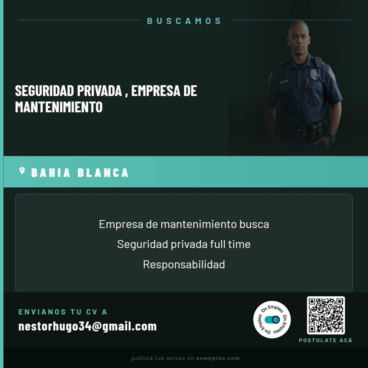 Aviso de empleo
